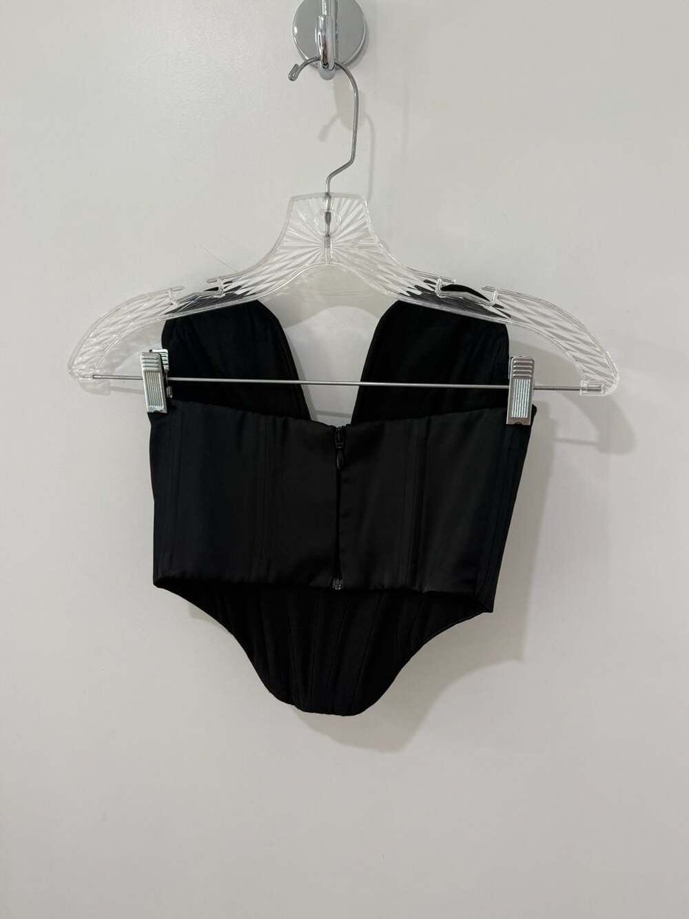 Heiress Beverly Hills Black Plunge Corset Top XXS - Picture 5 of 14